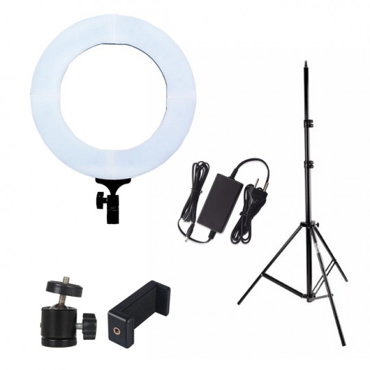 Kit: Iluminador Led Ring Light RL12 +Tripe+ Hotshoe - Image 8